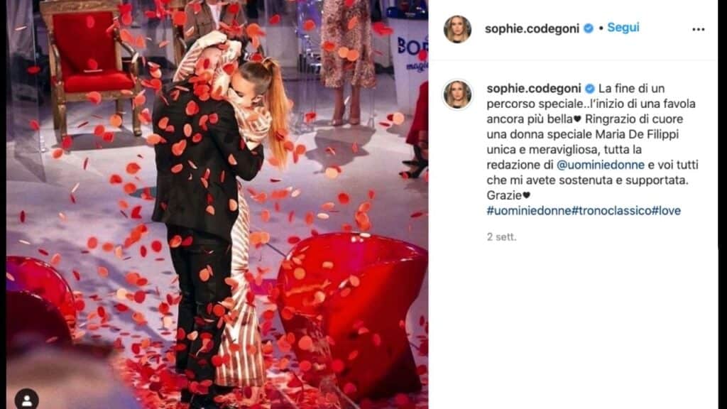Sophie Codegoni, discussioni con Matteo dopo la scelta a Uomini e Donne: la confessione dell'ex tronista Sophie