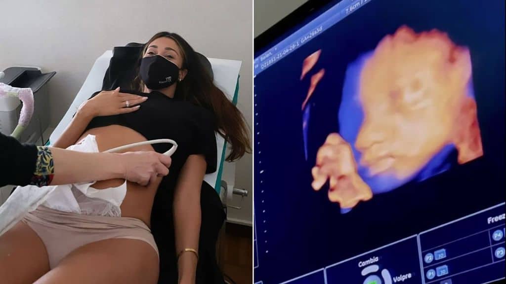 belen rodriguez mostra il visto di luna marie
