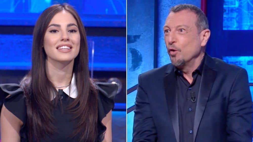 giulia de lellis partecipa ai soliti ignoti con amadeus