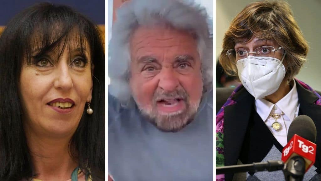 Anna Macina, Beppe Grillo e Giulia Bongiorno