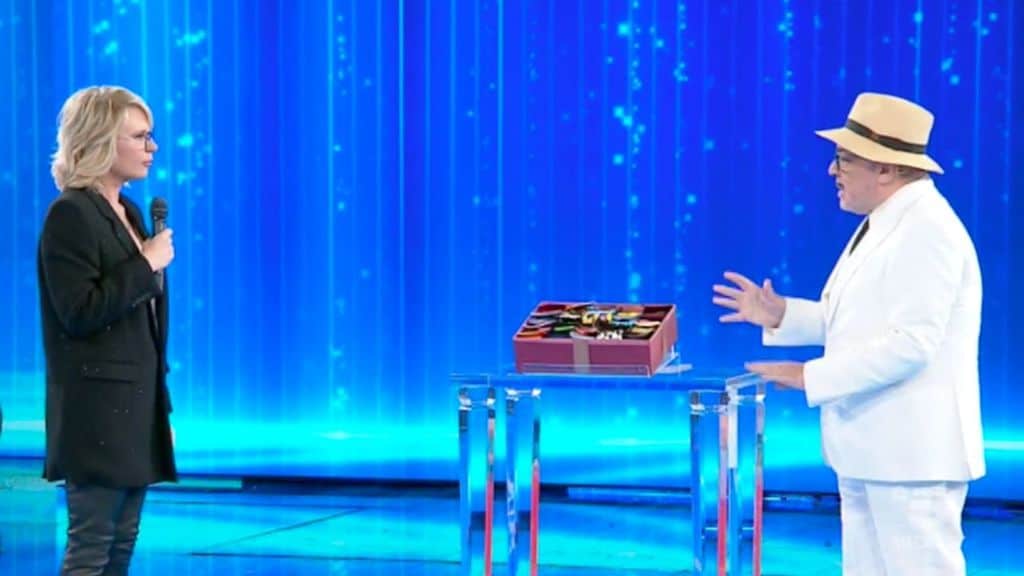 nino frassica e maria de filippi ad amici
