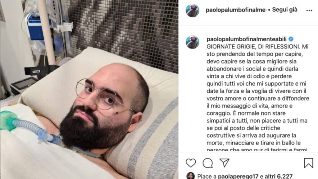 Paolo Palumbo, minacce di morte sui social all'artista affetto da SLA: "Vittima di tutto questo schifo", e pubblica gli screenshot