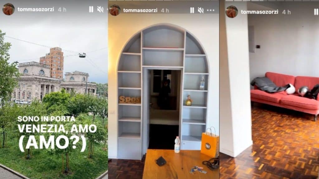 Tommaso Zorzi cavalca il successo in tv e si trasferisce: le foto della nuova casa in centro a Milano