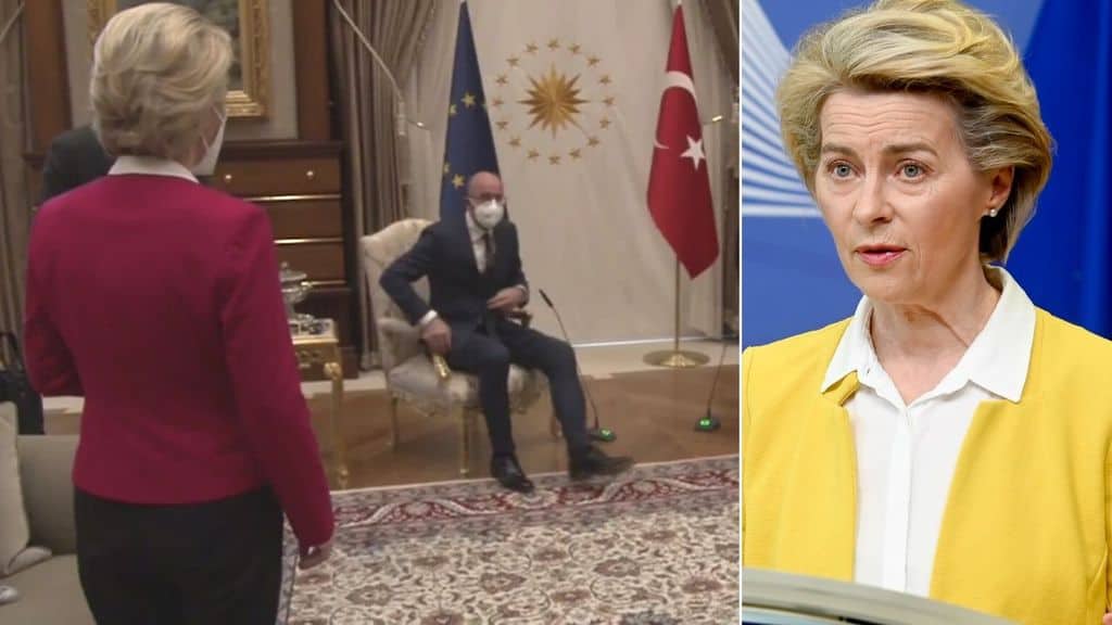 ursula von der leyen ferita per il sofagate