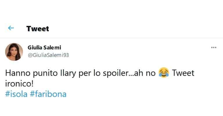 Giulia Salemi tweet