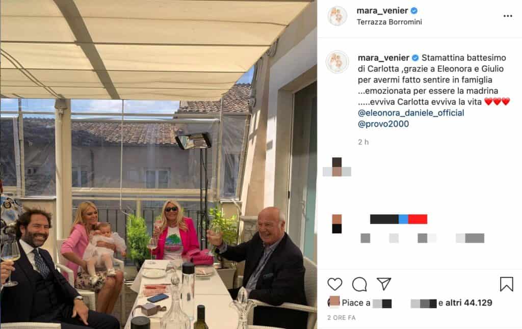 Il post Instagram di Mara Venier