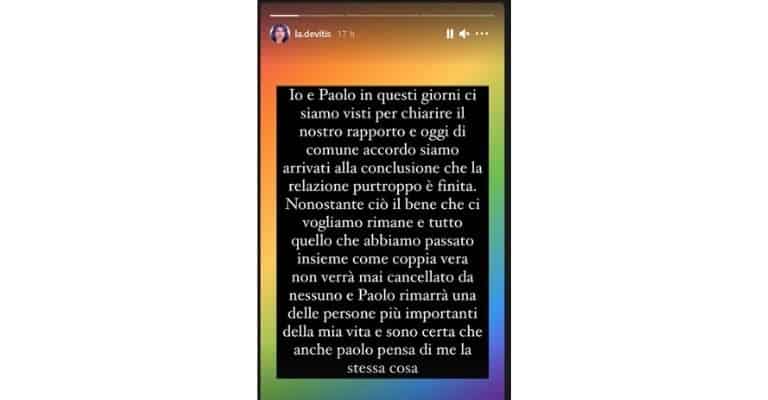 Maria Laura De Vitis Storia Instagram