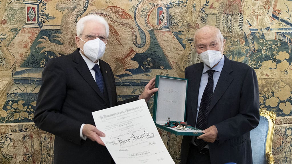 Piero Angela nominato Cavaliere da Sergio Mattarella