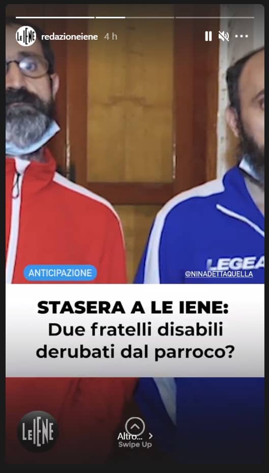 Anticipazioni le Iene 11 maggio: due fratelli disabili sarebbero stati derubati dal parroco