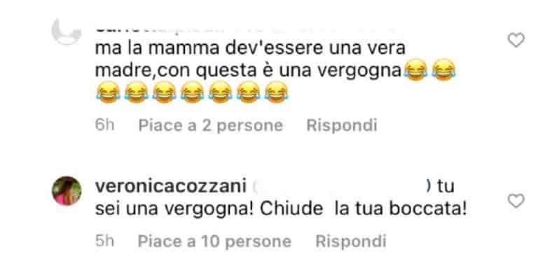 belen rodriguez instagram risponde mamma veronica