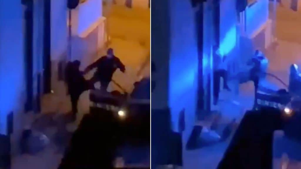 video del carabiniere che prende a calci un ragazzo a napoli