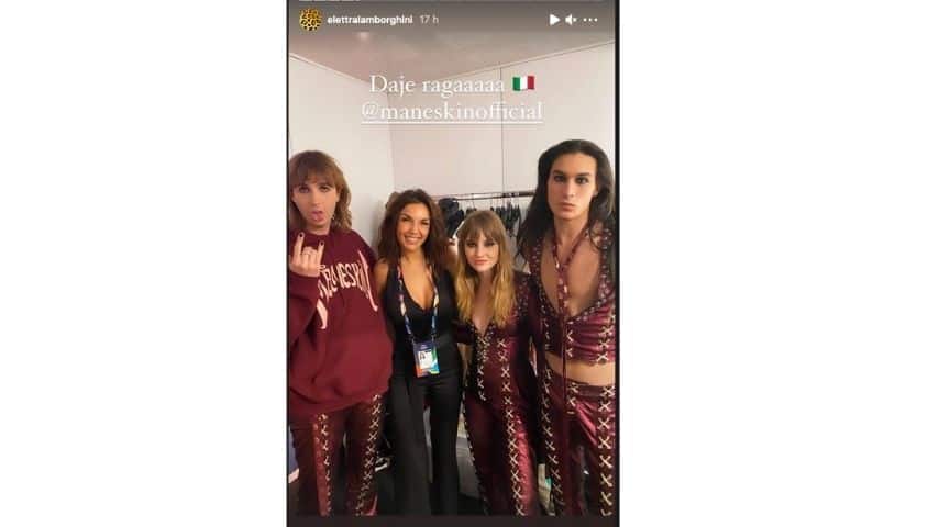 Elettra Lamborghini e i Maneskin