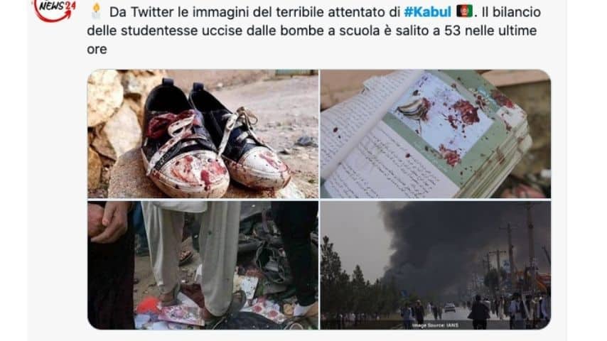 Le immagini drammatiche dell'esplosione a Kabul