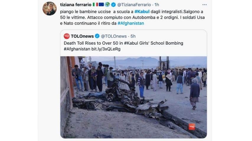 Le immagini drammatiche dell'esplosione a Kabul