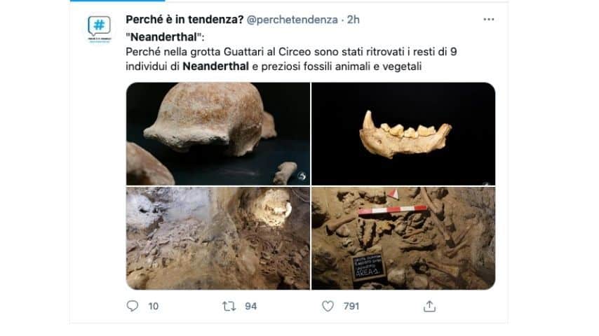 I ritrovamenti nella grotta di Guattari