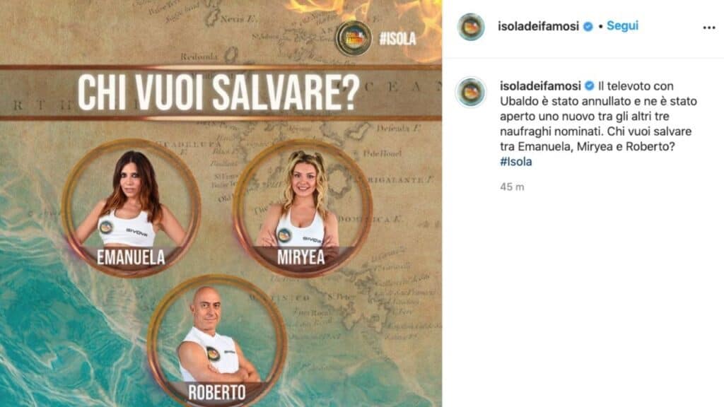 Isola dei Famosi 2021, annullato il televoto e riaperto subito dopo: cosa sta accadendo dopo l'abbandono di Ubaldo Lanzo