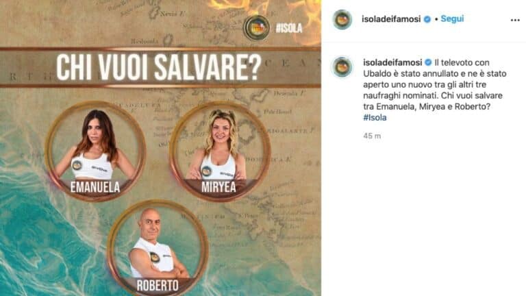 Sondaggio Televoto Isola Dei Famosi 2021 Oggi