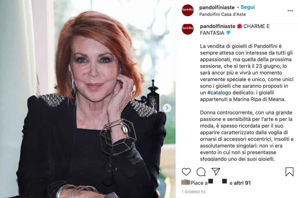 Il post di Pandolfini per l'asta dei gioielli