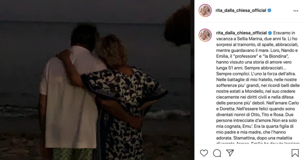 lutto per rita dalla chiesa