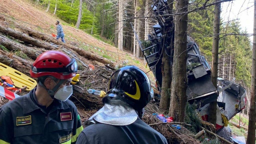 funivia stresa, nuovi video sul forchettone