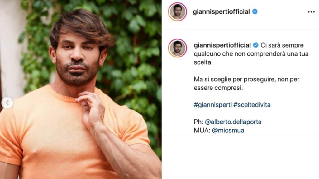 Gianni Sperti, l'ultimo scatto su Instagram collezione critiche. Lo sfogo dell'opinionista: "Anche meno, grazie"