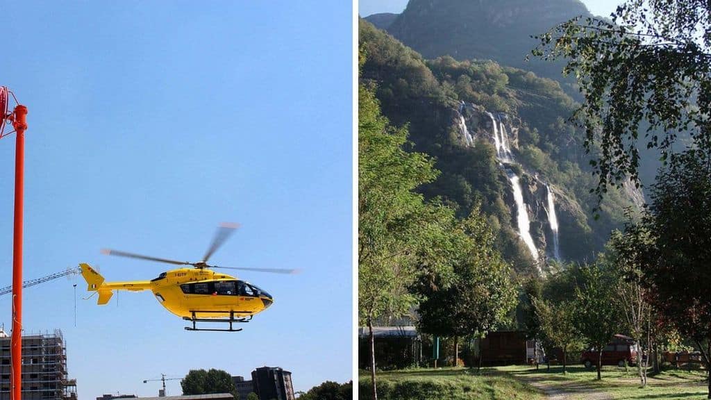 incidente per due escursionisti alle cascate dell'acquafraggia