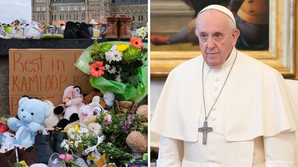 Papa Francesco parla dei resti di bambini trovati in Canada