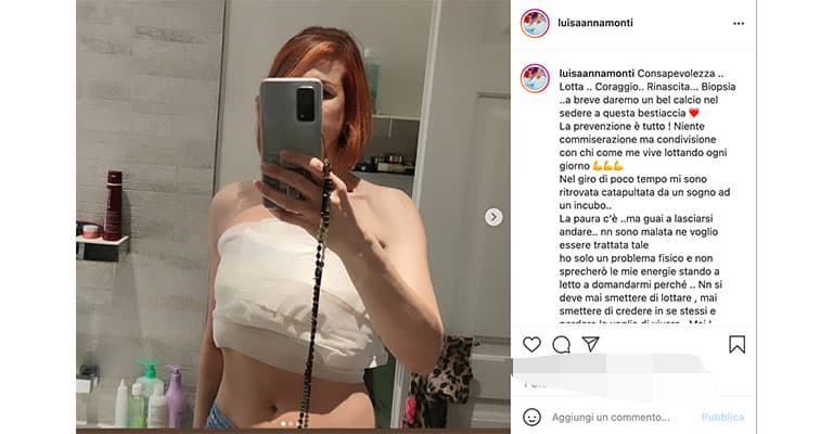 Post Instagram di Luisa Anna Monti