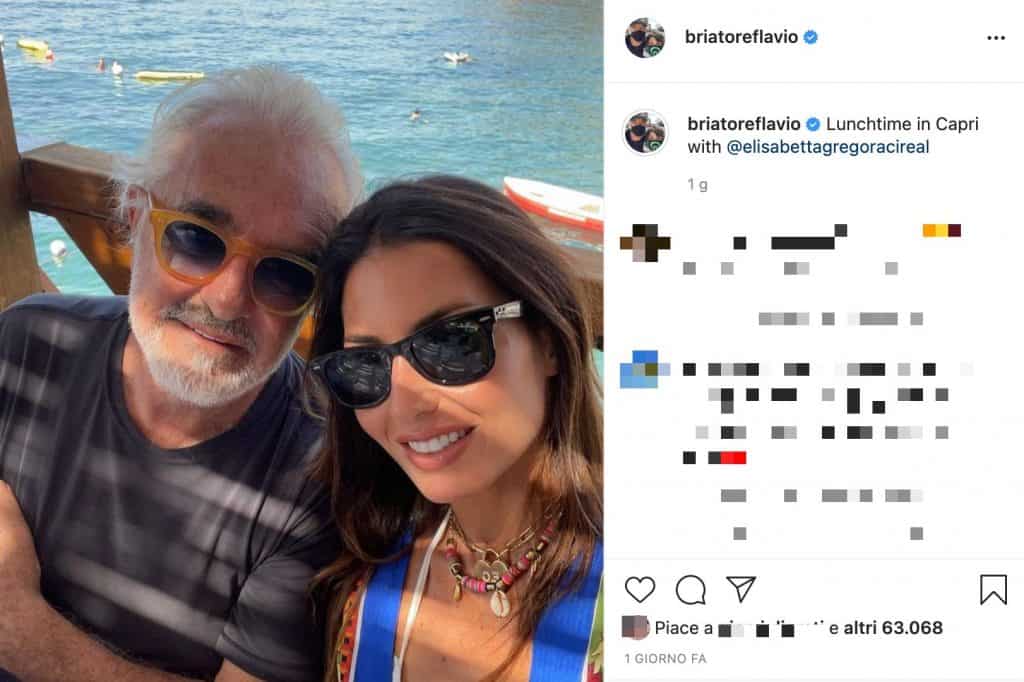 Post Instagram di Flavio Briatore