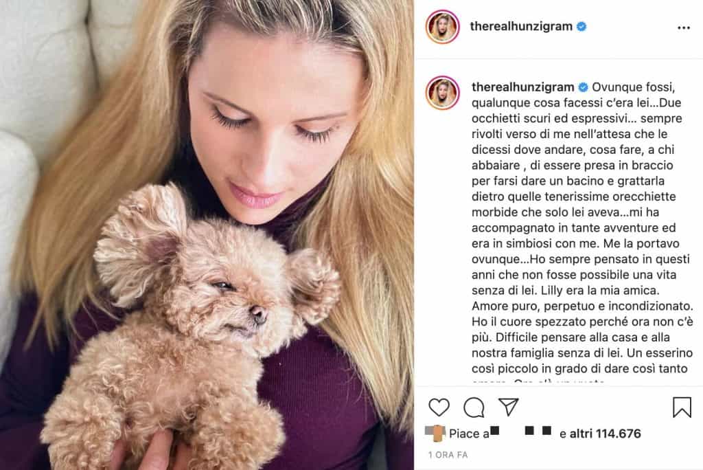 Il post di Michelle Hunziker