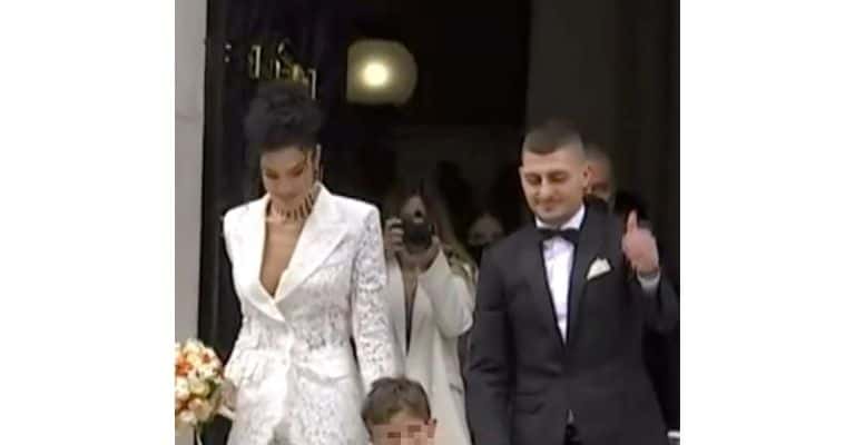 Verratti matrimonio moglie figlio