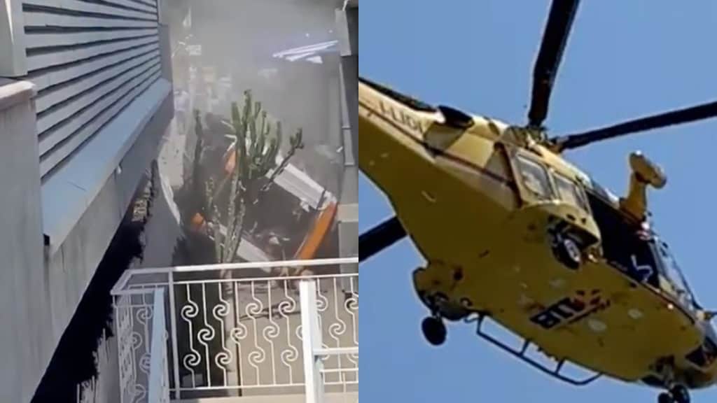 Bus precipitato a Capri immagini