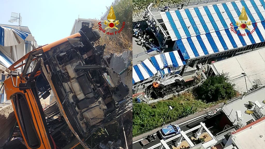 bus precipitato a Capri: gli esiti dell'autopsia sull'autista