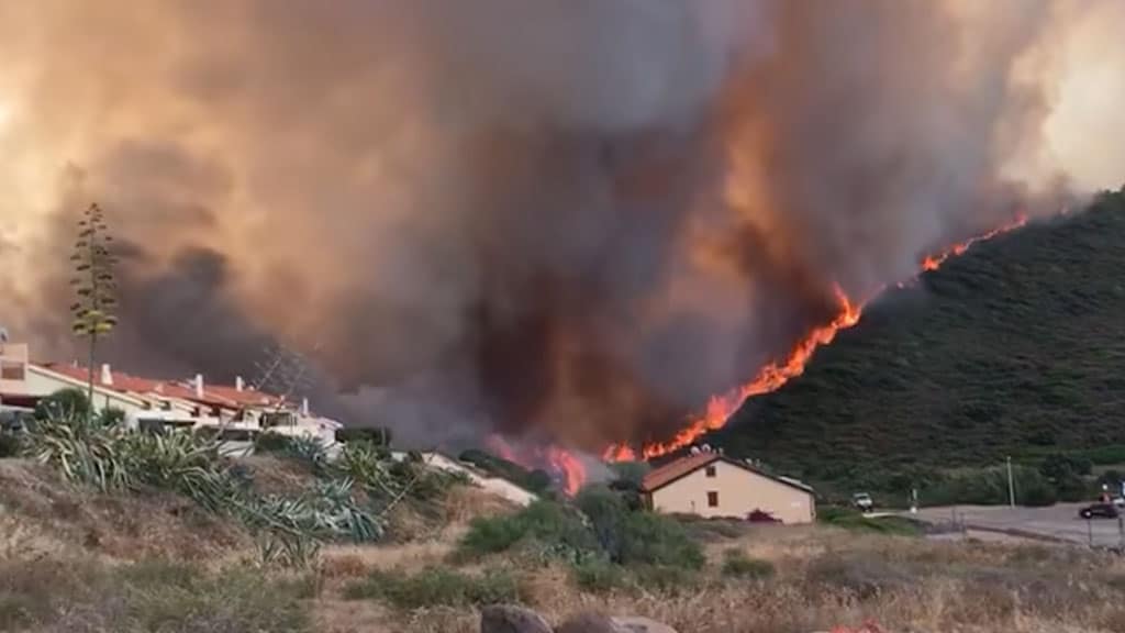 Incendi a Oristano