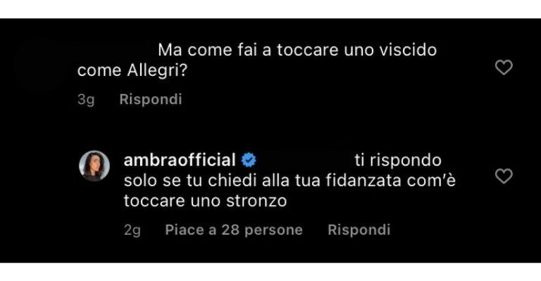 Ambra Angiolini hater