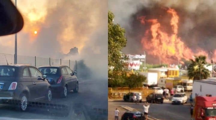 Fiamme incendi puglia molise campania