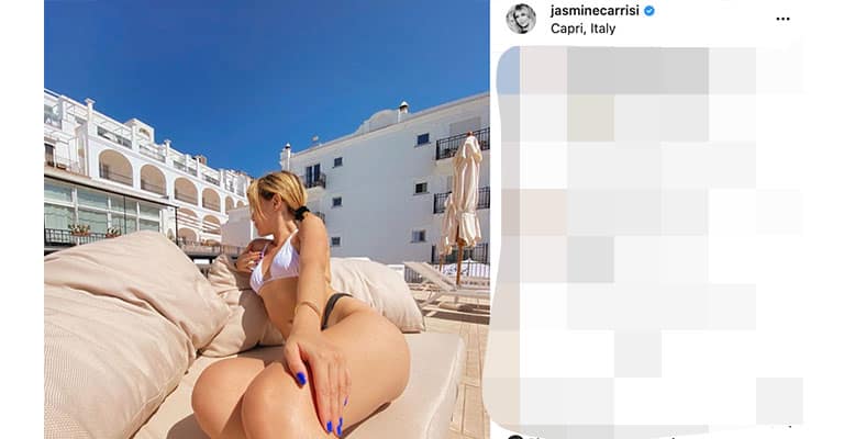 Post di Jasmine Carrisi a Capri - Instagram