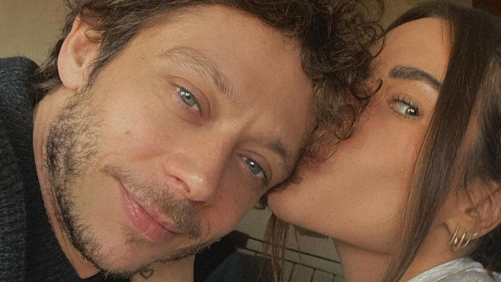 Valentino Rossi e Francesca Sofia Novello genitori