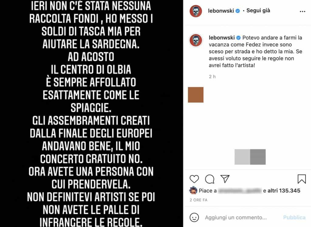 post instagram di Salmo