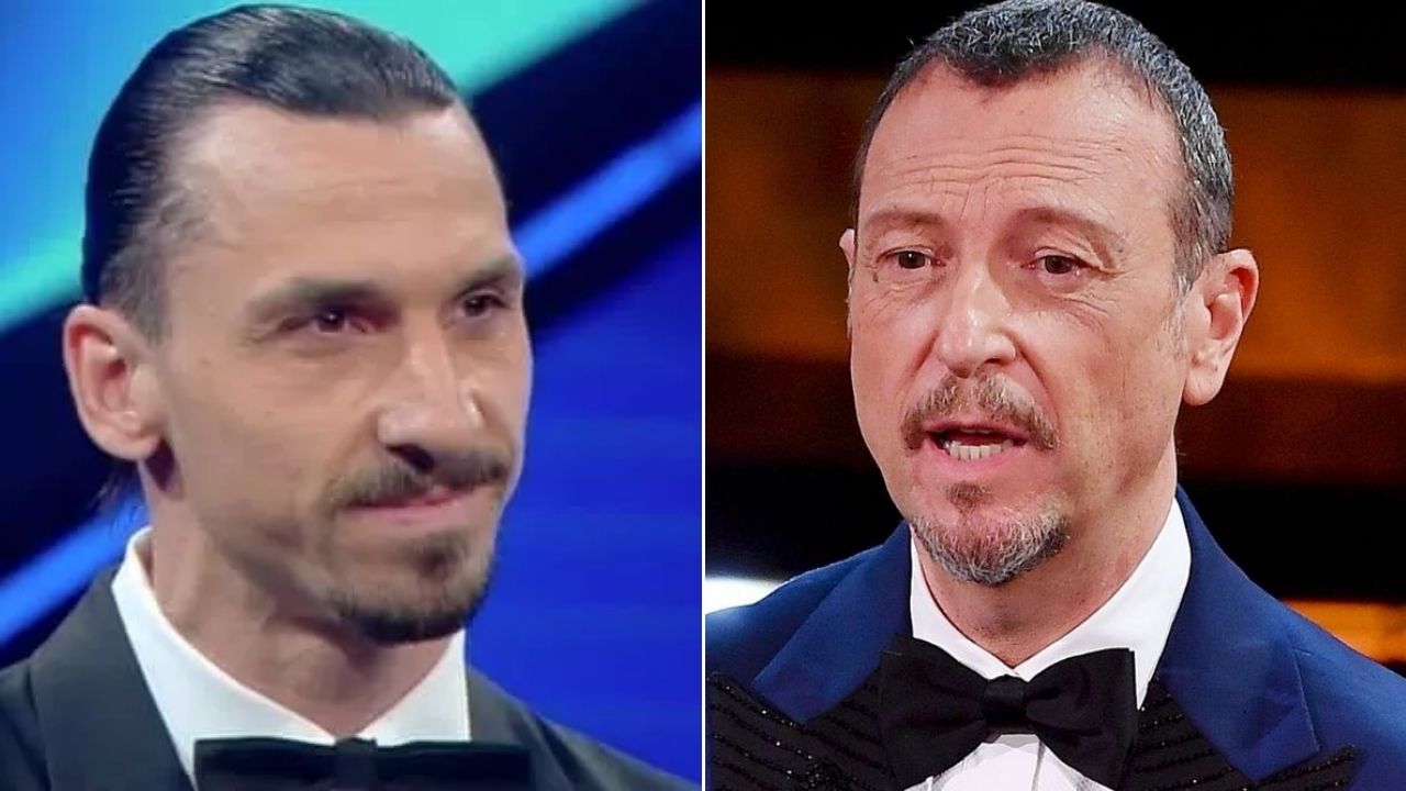 sanremo, ibrahimovic provoca amadeus con un video