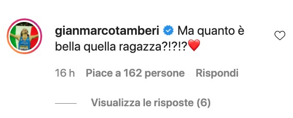 tamberi commento ig