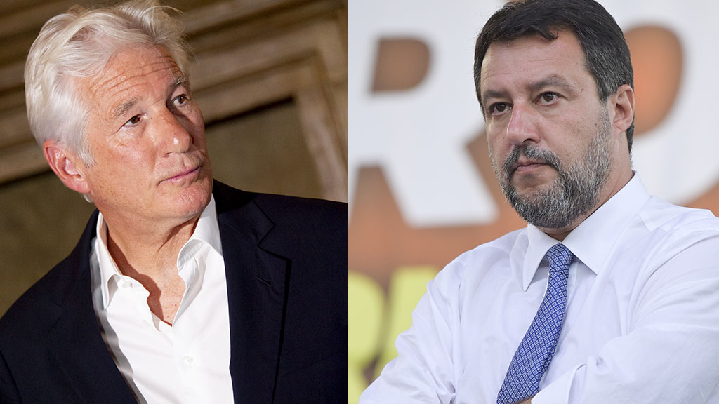 Richard Gere contro Matteo Salvini a processo Open Arms