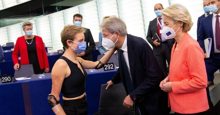 Bebe Vio Paolo Gentiloni