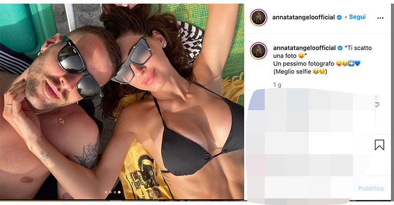 foto di Anna Tatangelo e Livio Cori su Instagram