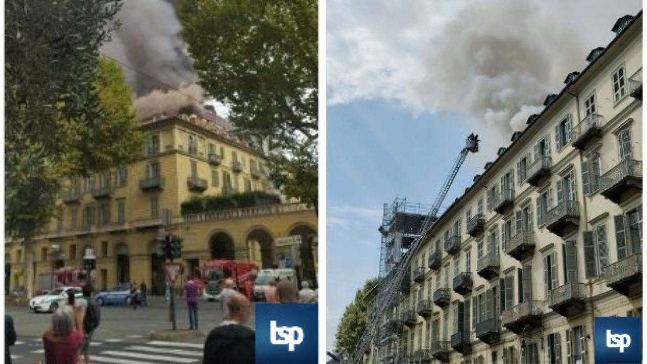 incendio palazzo torino