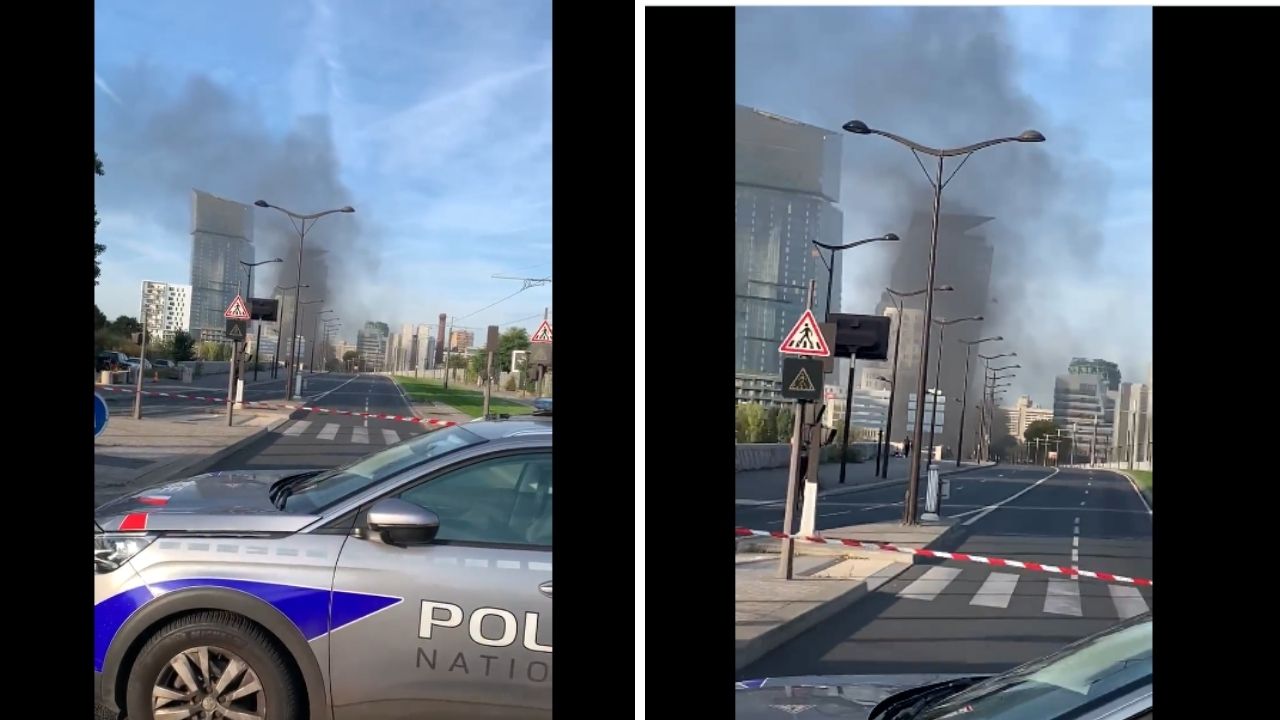 incendio al Pont National Parigi