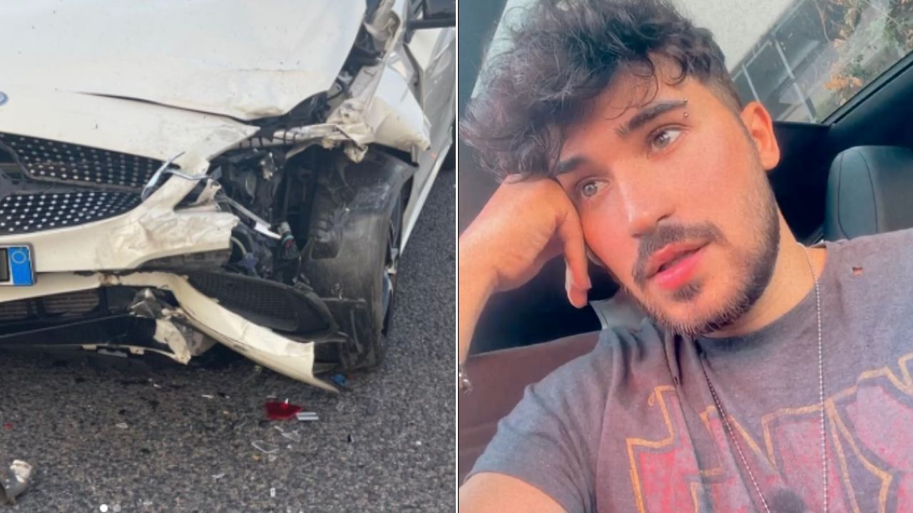 valentino dei matt e bise, brutto incidente con la fidanzata incinta