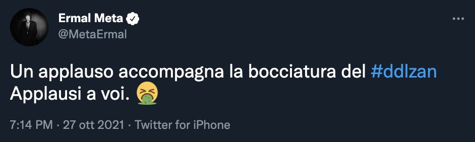 tweet di ermal meta