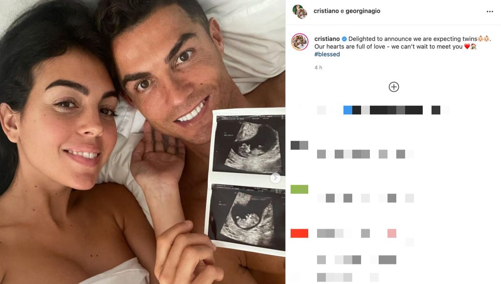 post Instagram di Cristiano Ronaldo