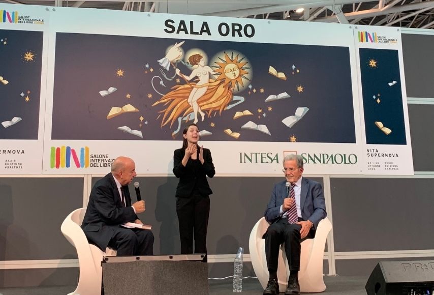 Romano Prodi e Gustavo Zagrebelsky al Salone del Libro